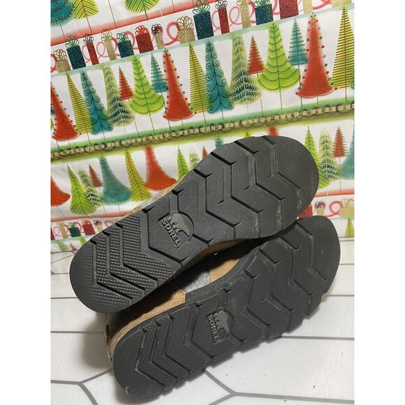 Sorel Major Carly Women's Major Combat Boots 6.5 Felt, Zip & Lace Up, Brown - Picture 11 of 11